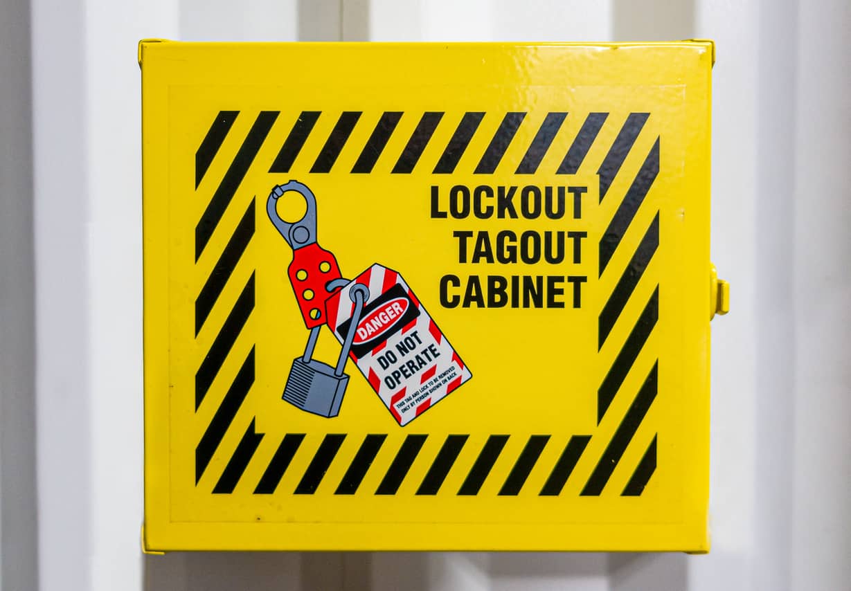 Lockout Tagout cabinet for Critical Procedures at SEAM Group