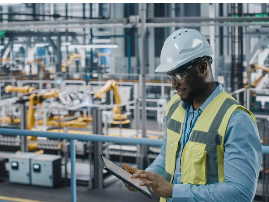 Engineering using a tablet while walking facility